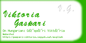 viktoria gaspari business card